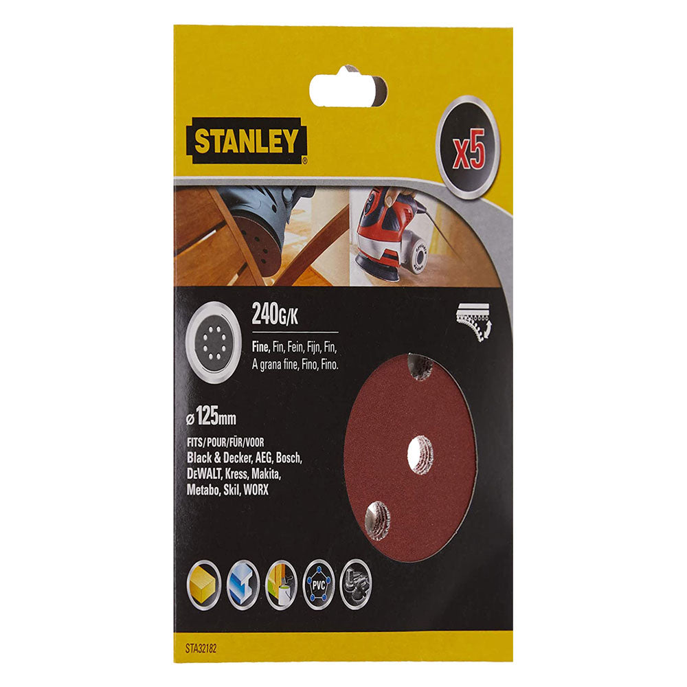 STANLEY DISCO IN CARTA ABRASIVA PER LEVIGATRICI ROTO ORBITALI