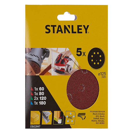 STANLEY DISCO IN CARTA ABRASIVA PER LEVIGATRICI ROTO ORBITALI