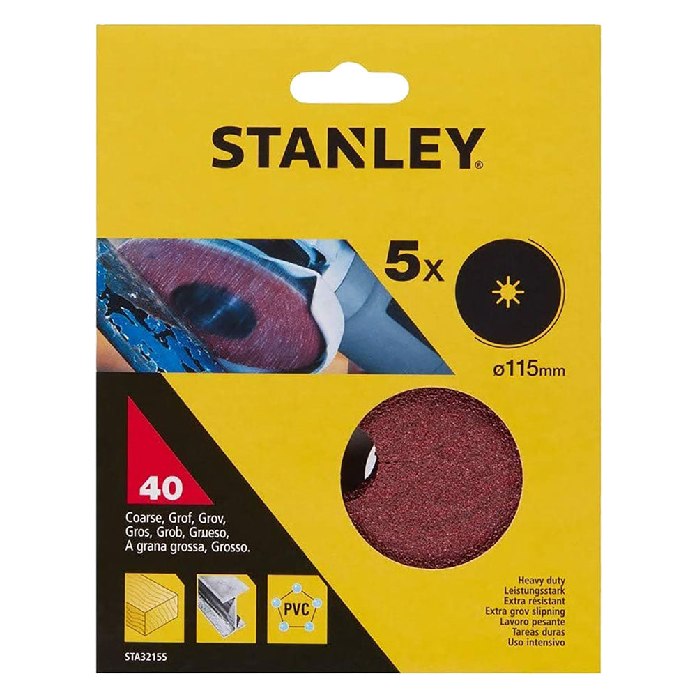 STANLEY DISCO IN CARTA ABRASIVA PER SMERIGLIATRICI