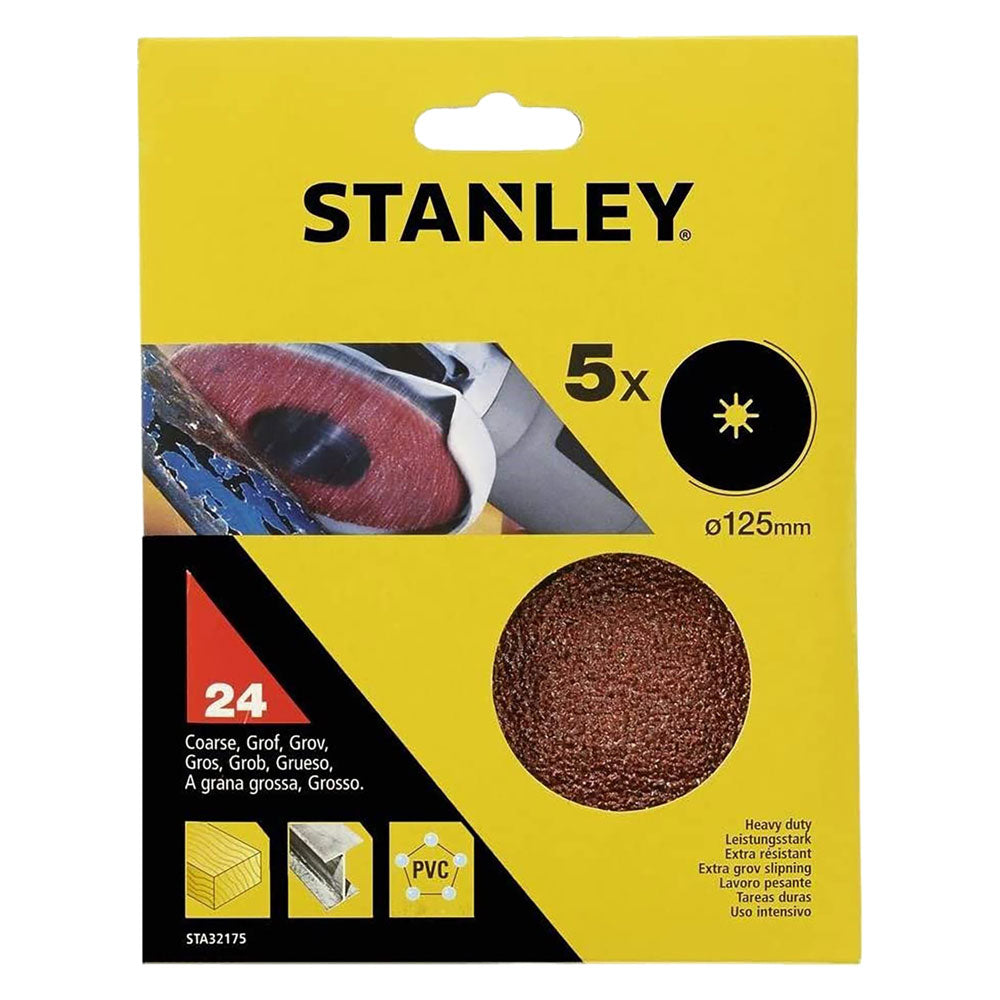 STANLEY DISCO IN CARTA ABRASIVA PER SMERIGLIATRICI