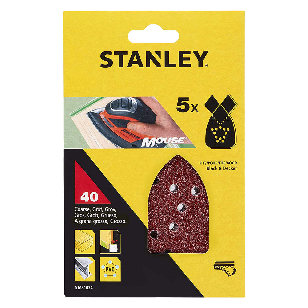 STANLEY FOGLIO IN CARTA ABRASIVA A DELTA PER LEVIGATRICI T