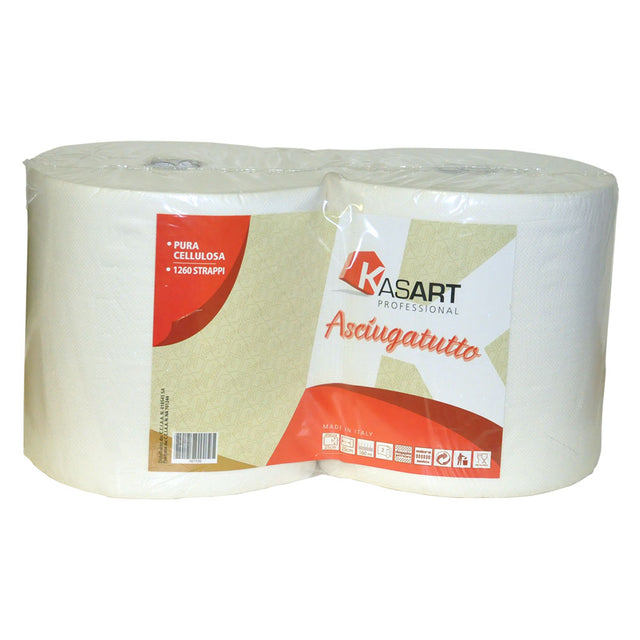 KASART BOBINA CARTA 'ASCIUGATUTTO 800' kg 1,5 a rotolo circa (prezzo singolo rotolo)