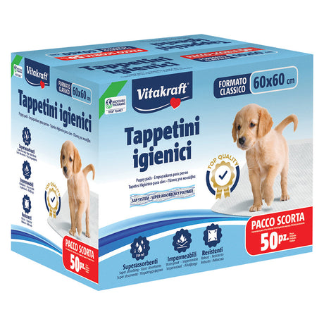 VITAKRAFT TAPPETINO IGIENICO PER CANE E GATTO cm 60 x 60