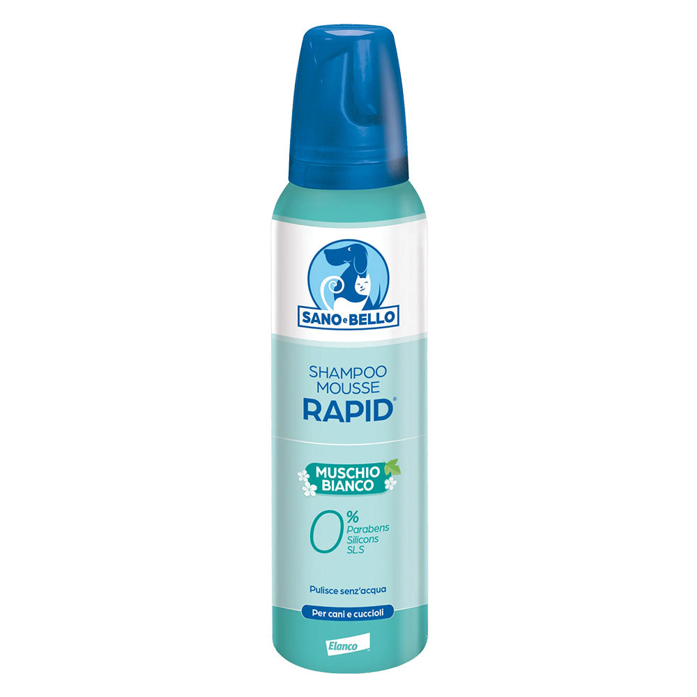 SANO E BELLO SHAMPOO MOUSSE PER CANE E CUCCIOLI 'RAPID'