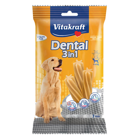 VITAKRAFT SNACK PER CURA DENTALE CANE 'DENTAL 3 IN 1'