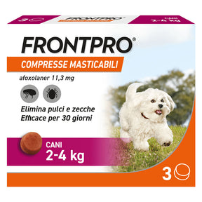 FRONTLINE COMPRESSE ANTIPARASSITARIE MASTICABILI 'FRONTPRO'