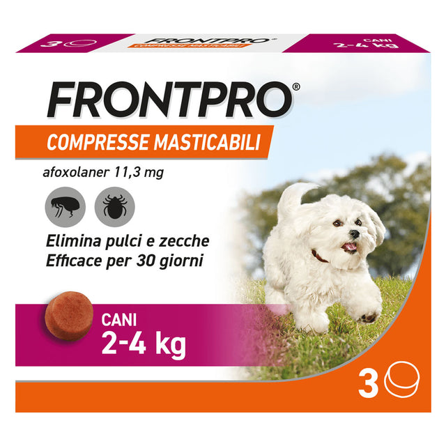 FRONTLINE COMPRESSE ANTIPARASSITARIE MASTICABILI 'FRONTPRO'