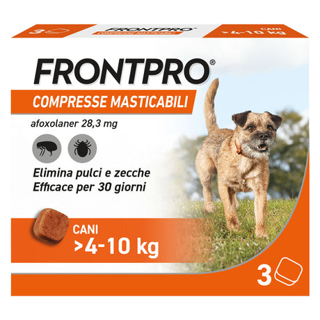FRONTLINE COMPRESSE ANTIPARASSITARIE MASTICABILI 'FRONTPRO'