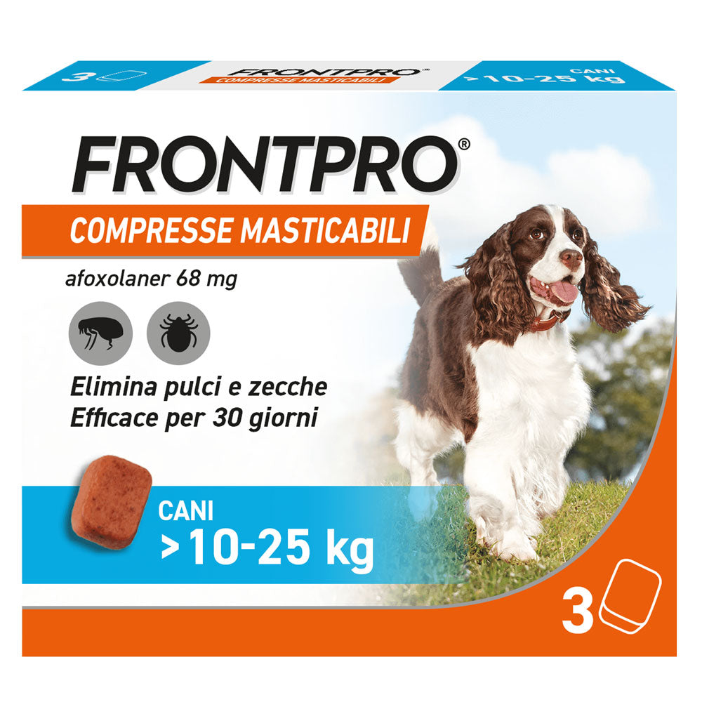 FRONTLINE COMPRESSE ANTIPARASSITARIE MASTICABILI 'FRONTPRO'