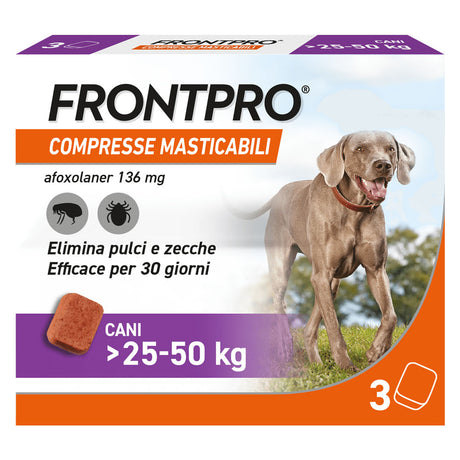 FRONTLINE COMPRESSE ANTIPARASSITARIE MASTICABILI 'FRONTPRO'