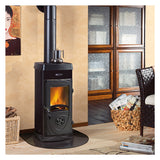 NORDICA EXTRAFLAME STUFA PANORAMICA A LEGNA 'SUPER JUNIOR'
