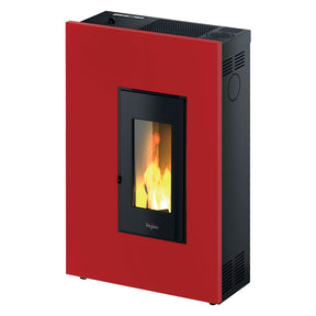 PEGASO STUFA A PELLET 'MADISON 5' 5,2 kW - colore rosso