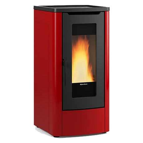 La Nordica Extraflame STUFA A PELLET 'DAHIANA VFS' 10 kW - colore bordeaux