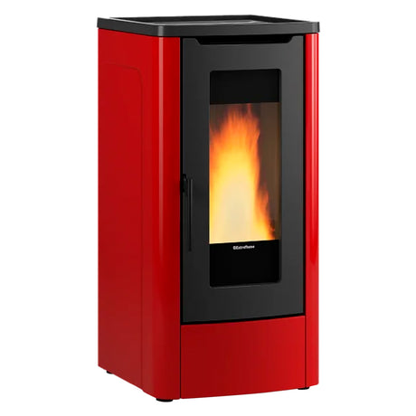 EXTRAFLAME NORDICA STUFA A PELLET 'DAHIANA 5.0' 10 kW - colore bordeaux