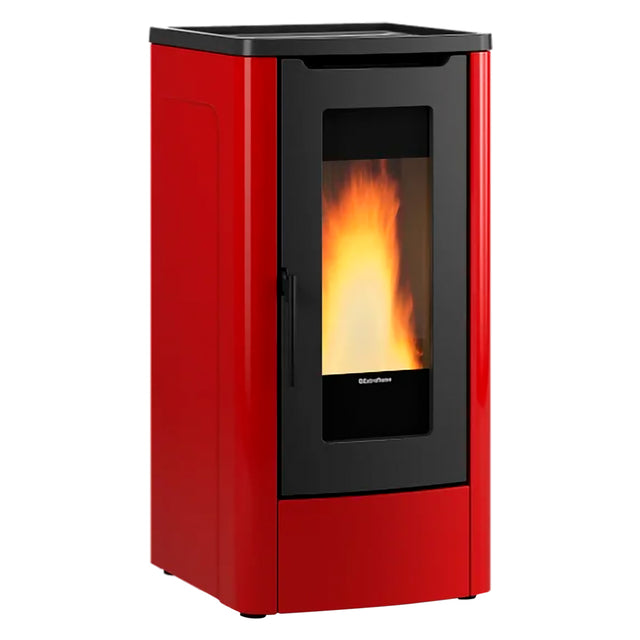 La Nordica Extraflame STUFA A PELLET 'DAHIANA 5.0' 10 kW - colore bordeaux