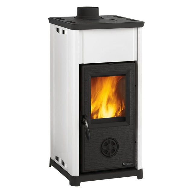 NORDICA EXTRAFLAME STUFA A LEGNA 'TEA' 6,6 kW - colore bianco