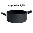 PENTALUX CASSERUOLA DUE MANICI 'BLACK LINE'