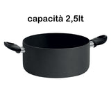 PENTALUX CASSERUOLA DUE MANICI 'BLACK LINE'