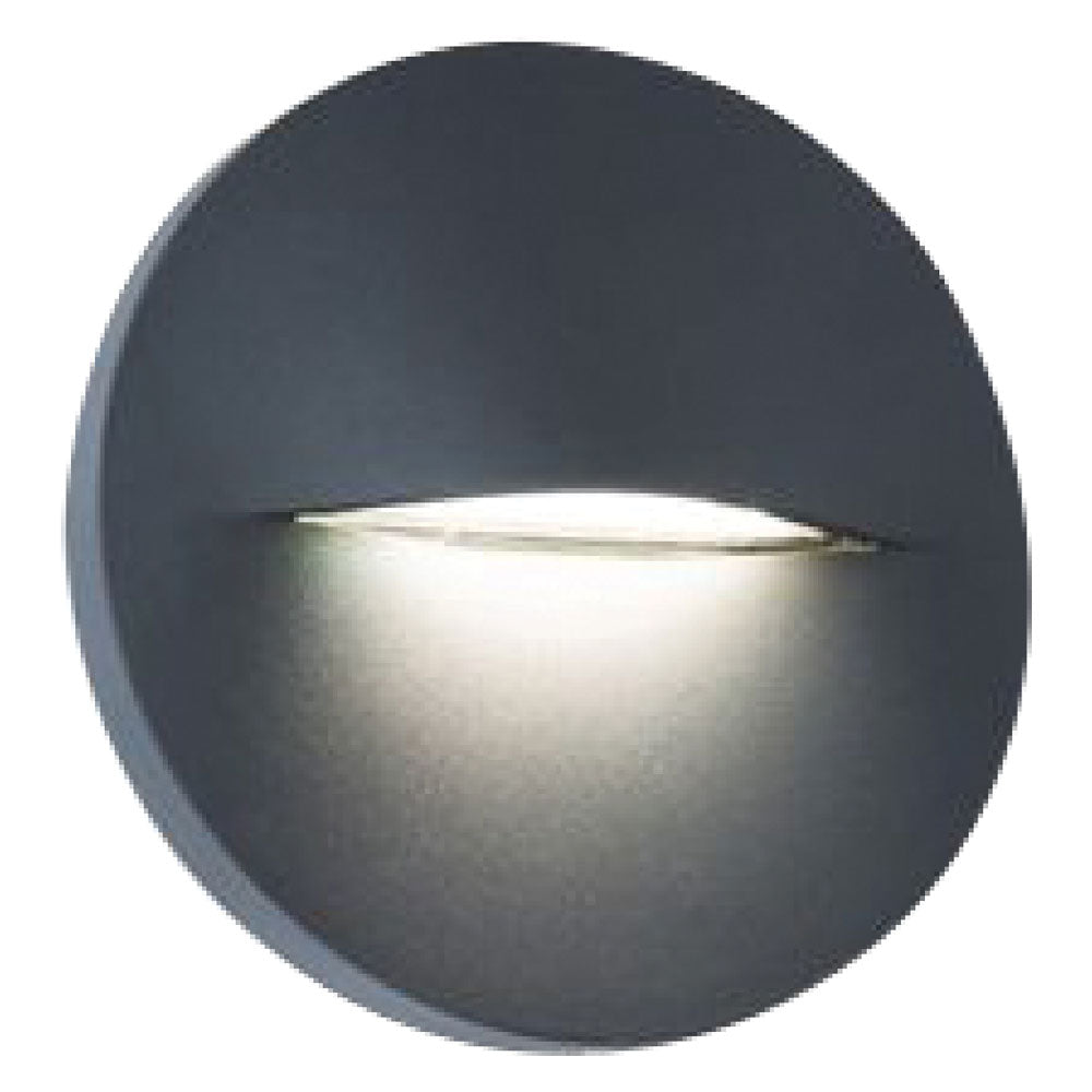 SOVIL SEGNA PASSO TONDO 'OPEN' colore grafite - 3 watt