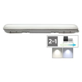NOVAITALIA PLAFONIERA DOPPIO TUBO LED CAMBIA TONO
