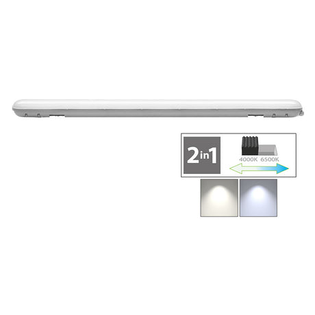 NOVAITALIA PLAFONIERA DOPPIO TUBO LED CAMBIA TONO