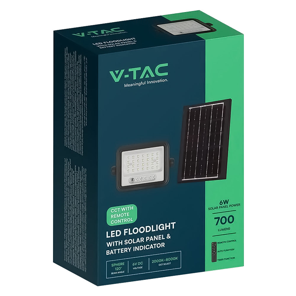 VTAC PROIETTORE A LED 'CCT' CON PANNELLO SOLARE