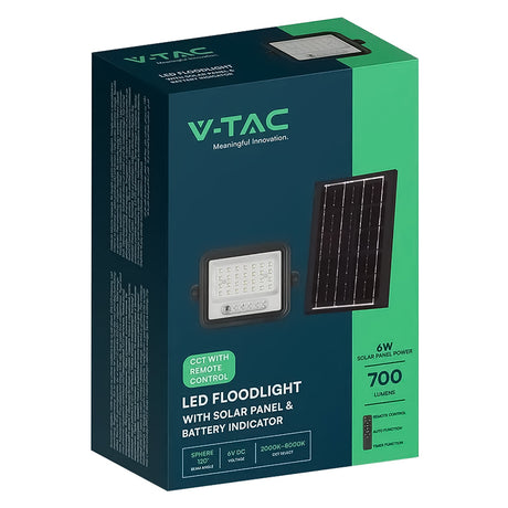VTAC PROIETTORE A LED 'CCT' CON PANNELLO SOLARE