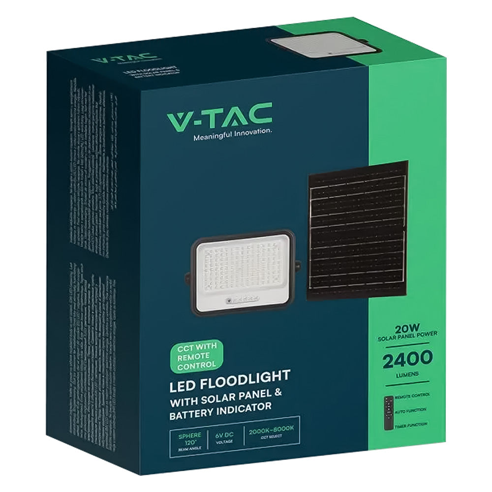 VTAC PROIETTORE A LED 'CCT' CON PANNELLO SOLARE