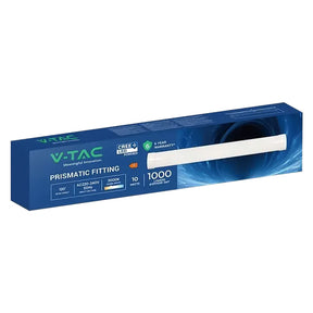 VTAC PLAFONIERA TUBO LED PRISMATICA