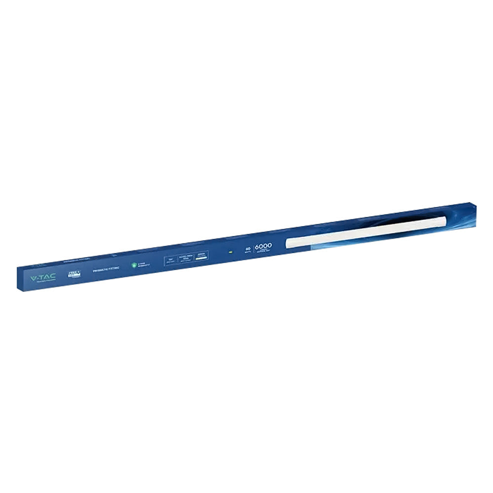 VTAC PLAFONIERA TUBO LED PRISMATICA
