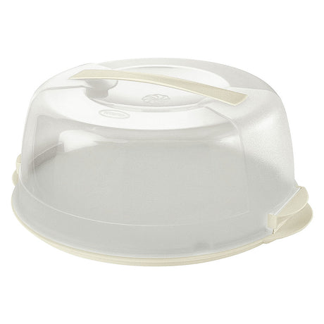 TONTARELLI CONTENITORE PORTA TORTE IN PLASTICA cm 36,5x32,8xh.15 - bianco