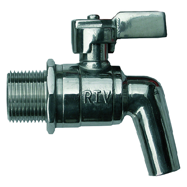 RUBINETTO A SFERA INOX CON LEVA 1/2