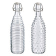 BOTTIGLIA IN VETRO 'DOPPIO DECORO' 1000 ml fondo bianco