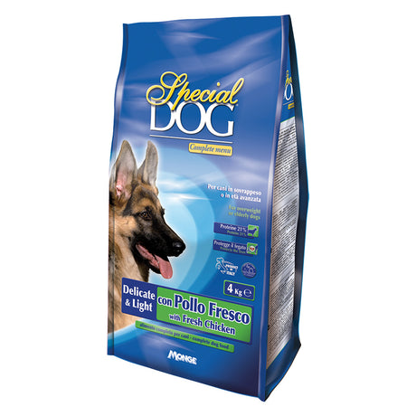 MONGE CROCCHETTE PER CANI ANZIANI 'SPECIAL DOG' Delicate-light c/pollo fresco - kg 4