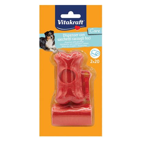 VITAKRAFT CONTENITORE SACCHETTI RACCOLTA FECI CANI cm. 10 x 21 h.4
