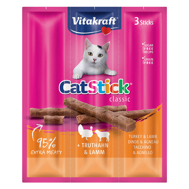 VITAKRAFT ALIMENTO PER GATTI 'CAT-'STICK MINI' gusto tacchino e agnello - cf. 18 gr.