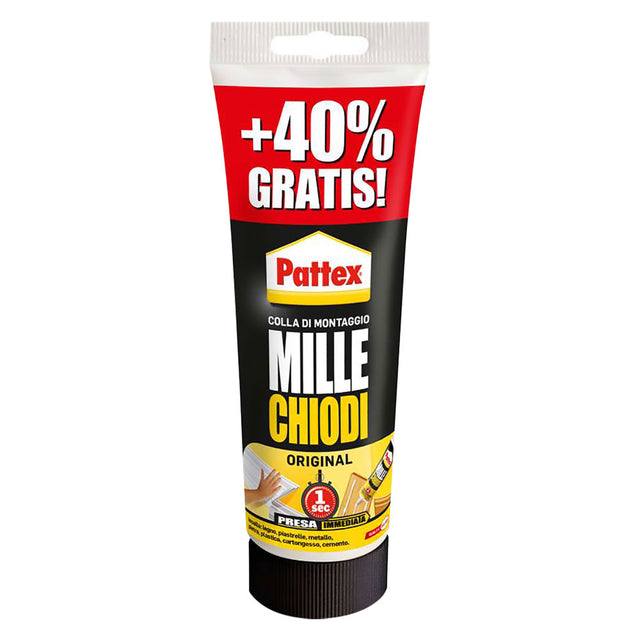 PATTEX ADESIVO MILLECHIODI 'ORIGINAL' gr. 250 + 40% gratis - col.bianco