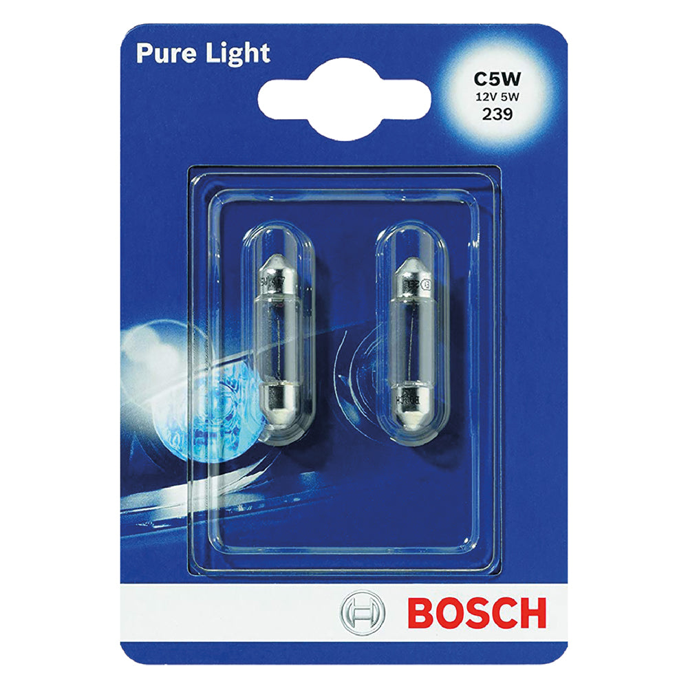 BOSCH LAMPADINA LUCE TARGA attacco SV8,5-8 - 2 pezzi