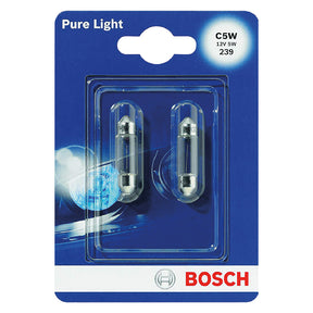 BOSCH LAMPADINA LUCE TARGA attacco SV8,5-8 - 2 pezzi