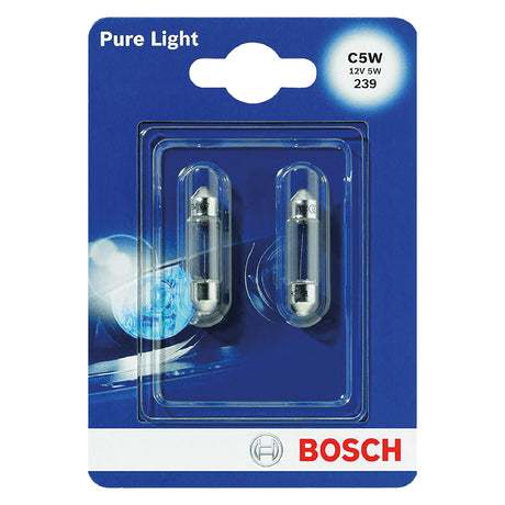 BOSCH LAMPADINA LUCE TARGA attacco SV8,5-8 - 2 pezzi