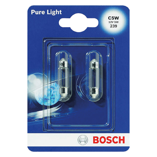 BOSCH LAMPADINA LUCE TARGA attacco SV8,5-8 - 2 pezzi