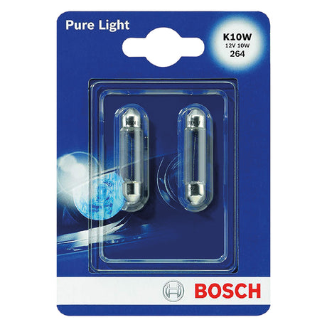 BOSCH LAMPADINA PER ABITACOLO/FARO POSTERIORE 10 watt - 2 pezzi