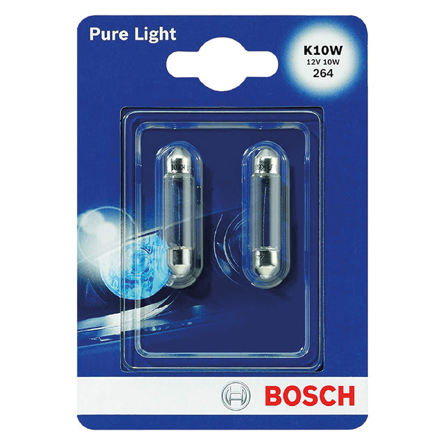 BOSCH LAMPADINA PER ABITACOLO/FARO POSTERIORE 10 watt - 2 pezzi