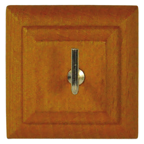 Blister Koncreto APPENDITUTTO ADESIVO LEGNO 'QUADRO' 1 posto - pz. 2