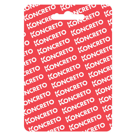 Blister Koncreto CARTELLINO FINE CORSA 'KONCRETO' mm 80 x 125