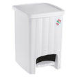 STEFANPLAST PATTUMIERA A PEDALE 'MARGHERITA' Lt. 20 - col. bianco