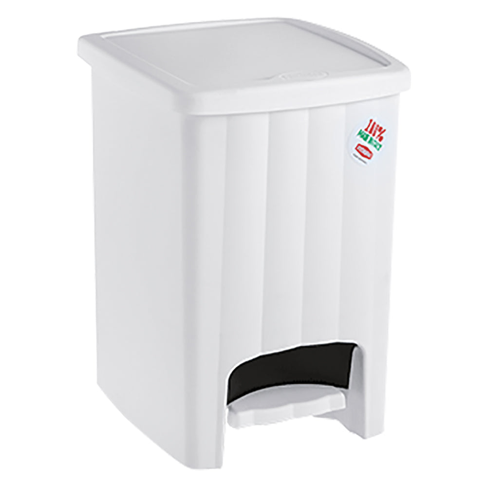 STEFANPLAST PATTUMIERA A PEDALE 'MARGHERITA' Lt. 20 - col. bianco