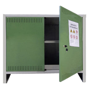 PROMETAL ARMADIO DEPOSITO FITOFARMACI 'PRATIKO' 2 ante - cm L.100 x P.40 x H.80 - basso