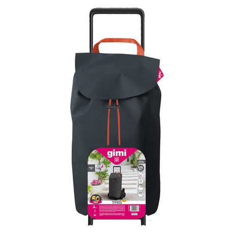 GIMI TROLLEY PORTASPESA 'TRIS' colore grey eboni