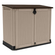 KETER BAULE PORTA ATTREZZI DA ESTERNO 'STORE IT OUT MIDI' cm.132 x 71,5 x H.113,5 beige/marr.
